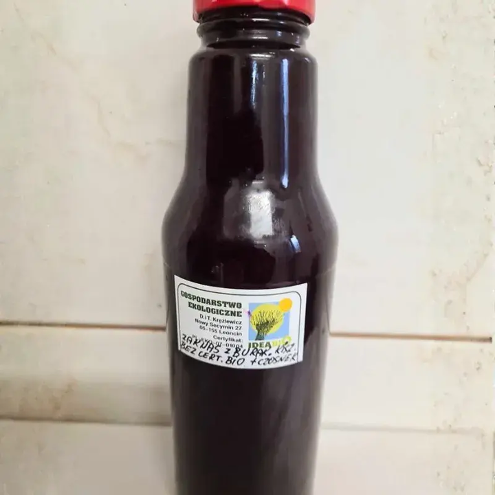 Zakwas z czerwonych buraków ćwikłowych z czosnkiem 750 ml