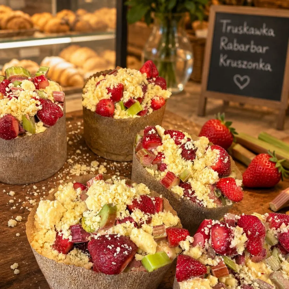 Ciasto drożdżowe z serem i owocami 600 g - dostawa w środę tylko Warszawa i okolice